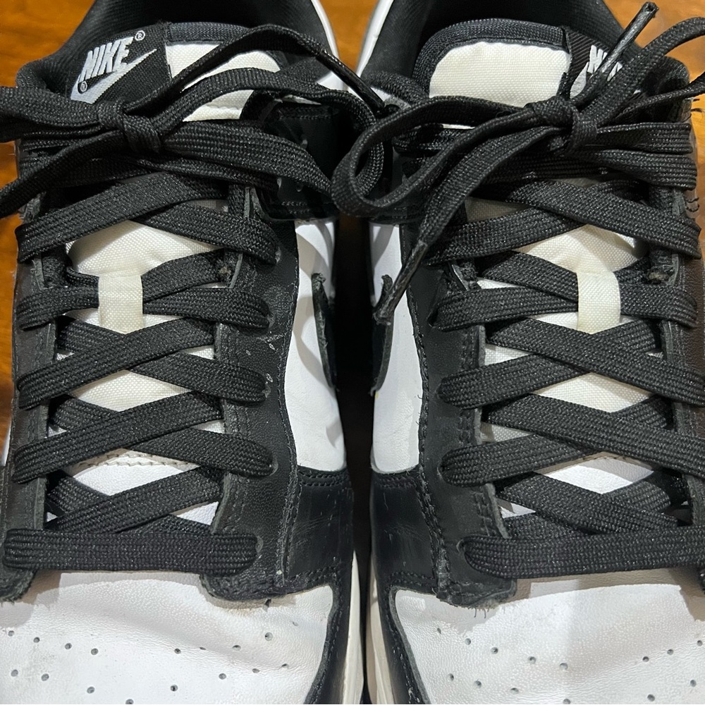 Nike Dunk Low Shoes Mens Size 11 Black White Panda Leather Basketball - Picture 4 of 11